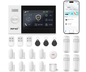 Wireless Home Security System,4.3in Touch Screen Alarm System