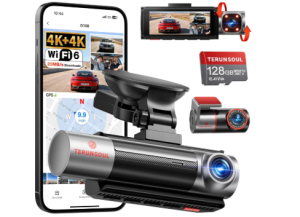 4K+4K+1080P Dash Cam Front and Rear with Cabin