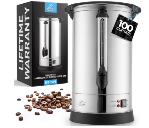 Zulay Commercial Grade 100 Cup Coffee Maker