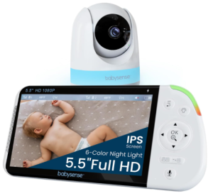 Babysense Full HD 5.5" Split Screen Baby Monitor