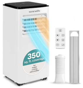 SereneLife 8000 BTU Portable Air Conditioner with Heat