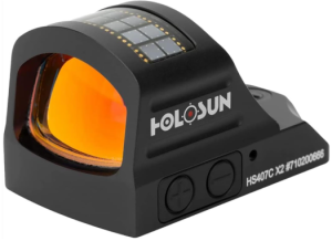 HOLOSUN 407C/507C-X2 Series, 2 MOA Dot, 32 MOA Circle Dot Options