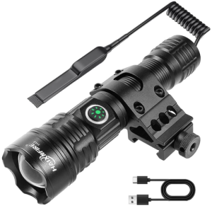 Tactical Flashlight Type-C USB Rechargeable 6000 lumens Zoomable LED Waterproof flashlights