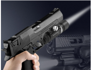 SecurityIng 2PCS 320LM Rail Mounted Compact Rifle Light