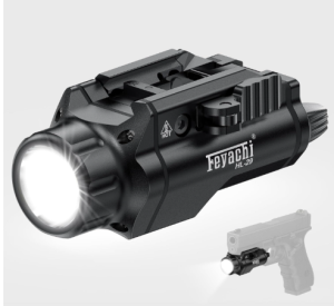 Feyachi Tactical Flashlight - 1500 Lumens Rail Mounted Flashlight