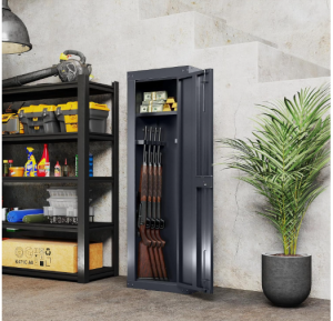 Goplus 8 Gun Safe, Fireproof Large Gun Safes for Rifles and Pistols