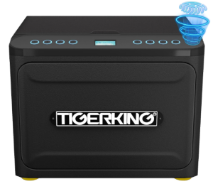 TIGERKING Smart Handgun Safe, Fingerprint Access, Multiple Pistol Storage