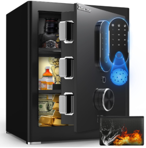 Emasme Safe Box Fireproof & Waterproof Home Safe