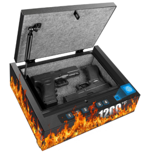 BBRKIN Upgraded Fireproof Biometric Gun Safe for Pistols